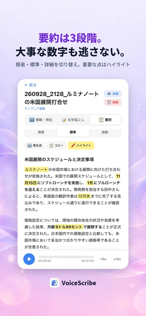 3段階のAI要約